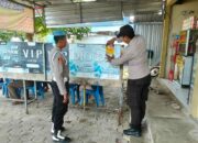 Polsek KP3 Bandara SMS Bima, Bagikan Sembako dan Sosialisasi Call Center 110 Menyambut HUT Ke-79 Bhayangkara