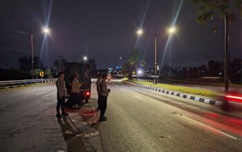 Polsek Gerung Intensifkan Patroli Malam di Jalur Bypass BIL Lombok Barat