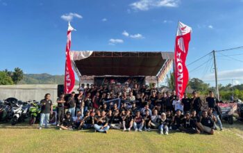 Satlantas Lombok Barat dan VOCLOM Gelar Edukasi Safety Riding di Gerung