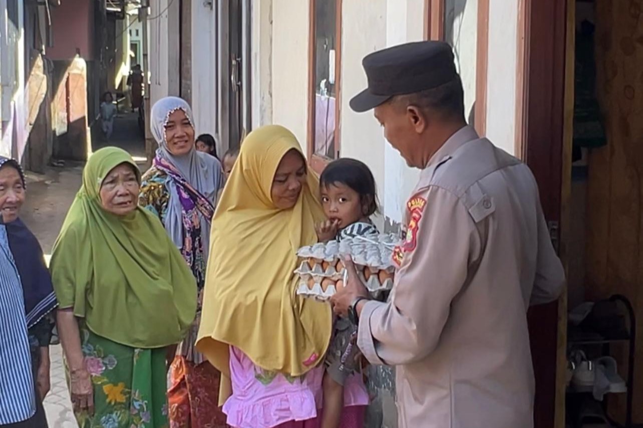 Polsek Kediri Terus Galakkan Program Peduli Stunting di Desa Kediri