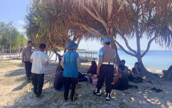 Antisipasi 3C, Polisi Perketat Patroli di Pantai Elak-Elak Lombok Barat