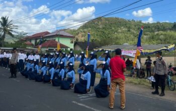 Semangat Kemerdekaan Berkobar di Sekotong Lewat Lomba Gerak Jalan