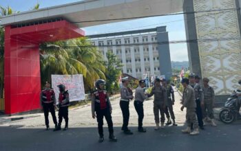 Patroli Polres Lombok Barat di Kantor Pemerintahan Demi Keamanan Warga