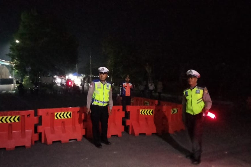 Malam Bebas Kendaraan di Gerung Berlangsung Lancar dan Tertib